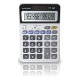 Calculadora Mesa Plástica Branca Pc241 Procalc