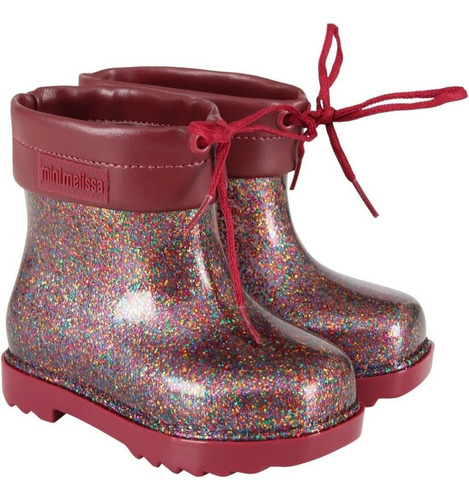 Botas Lluvia Melissa Rain Boot Bb Glitter Perfumadas Asfl70