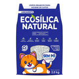 Areia Sílica Para Gatos Ecologica Sanitária Natural 2kg