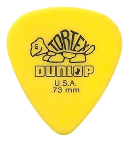 10 Puas Dunlop Tortex Standard 0.73 Amarillo 418b.73