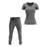 Conjunto Blusinha + Calça Jogger Feminina Academia Com Bolso