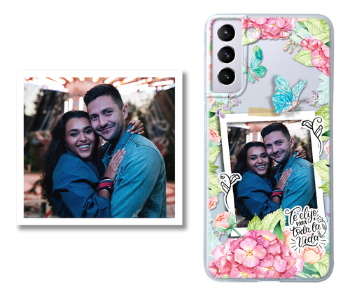 Funda Para Galaxy Flores Personalizada Con Foto Favorita