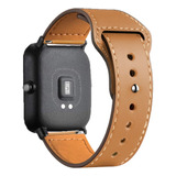 Pulseira Para Amazfit Gts 2 Mini E 4 Mini De Couro 20mm Cor Marrom-claro Largura 20 Mm