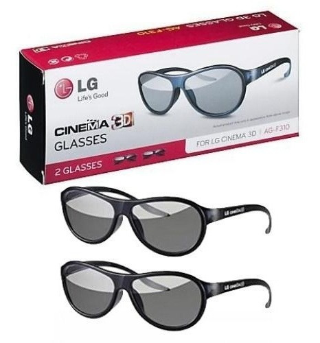 Lentes 3d LG Ag-f310 Pasivos Anteojos Pack X2 Unidades 