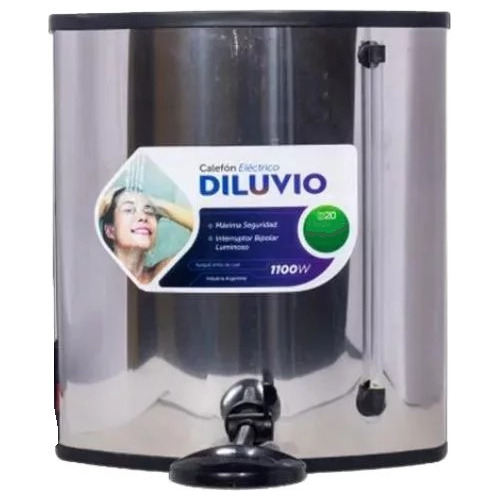 Ducha Electrica Calefon Diluvio D20 Inoxidable Económica