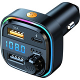 Transmisor  Bluetooth 5.3 Auto Qc 3.0 Cargador Rápido 3.1a