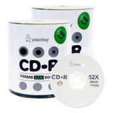 200 Discos 700mb/80min 52x Cd-r Logo Disco De Medios Gr...