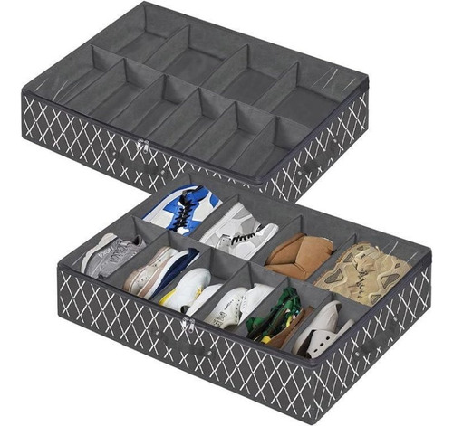 Organizador Zapatos Bajo Cama Almacenamiento Zapatero Set X1