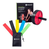 Kit Rueda Abdominal Y 5 Tiraband Circular Origami Fitness