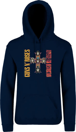 Sudadera Hoodie Guns And Roses Mod. 0048 Elige Color
