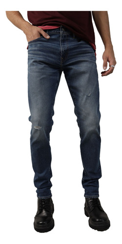 Pantalón Jeans Airflex+ Skinny Gastado Bulletholes