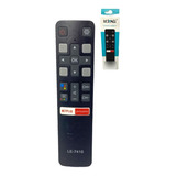 3 Controle Remoto Smart Tv Android Tcl Le-7410 Atacado