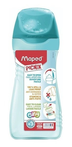 Botella Plastica Maped Picnic Origins 430ml Antiderrame