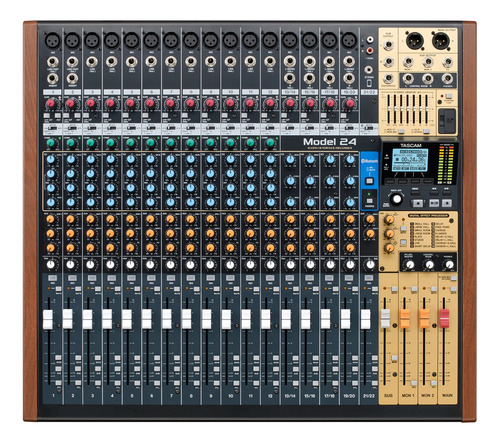 Mesa De Som Interface Tascam Model 24 Track Bluetooth Bivolt