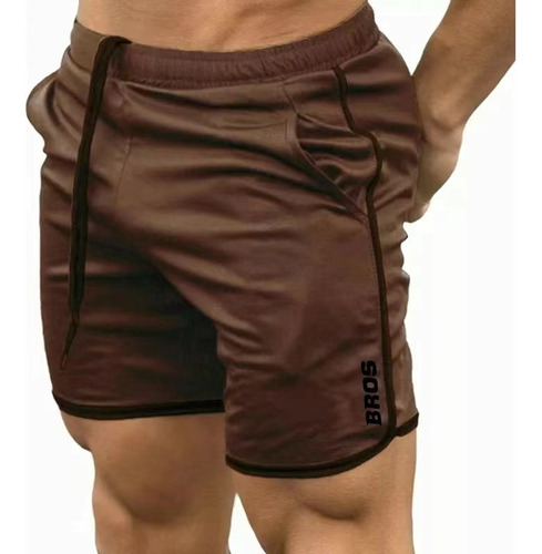 Gym Slim Fit Sports Shorts Elástico Cómodo Corriendo De Moda