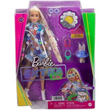 Muñeca Barbie Extra Con Cabello Extralargo Y Conejito Mattel