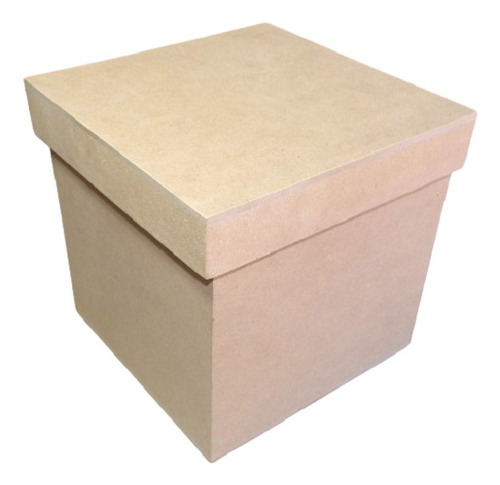 Caja Cubo 10x10x10cm Fibrofácil Souvenir Para Pintar 50 Unid