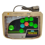 Controle Arcade Virtua Stick Sega Saturno Funcionando!