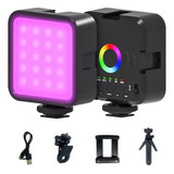 Luz De Vídeo Portátil Luz Rgb Relleno 2500k-9000k Con Trípod