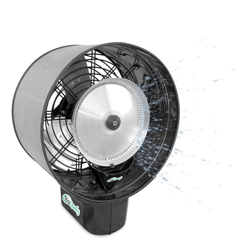 Ventilador Oscilante De Parede C/ Climatizador Névoa Água