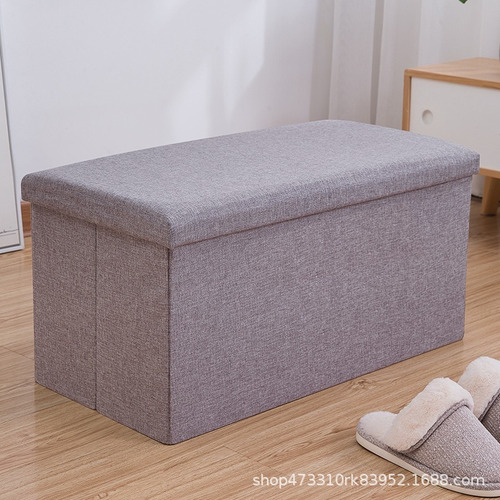 Puff Silla Cubo Organizador Plegable 76x38cm