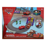 Juguete Autopista Chica Cars Mate Y Rayo Mcqueen T360601