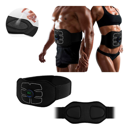 Tonificador Muscular Elétrico Abdominal Usb 6 Modos 9 Níveis