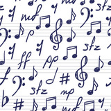 Papel De Parede Adesivo Música Partitura Notas Musicais 2,5m