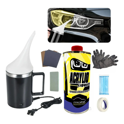 Kit Restaurador De Faros + Acrilico 500ml