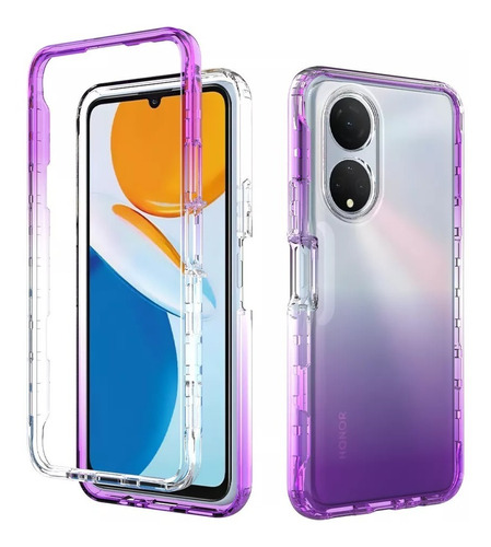 Funda 360 Uso Rudo Bicolor Transparente Samsung Huawei