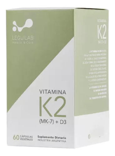 Vitamina K2 | (mk - 7) | X60 Veggie Cáps | Leguilab