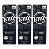 Toms Of Maine Pasta Dental Activated Charcoal . Menta 3 Pack