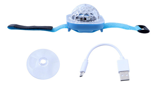 Mini Discoteca Led Inalámbrica Activada Por Sonido De Azul