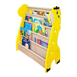 Rack Para Livros Infantil, Standbook Montessori Girafa G