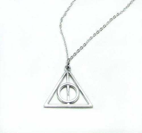 Collar Reliquias De La Muerte Harry Potter Color Plata