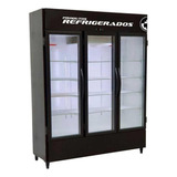 Expositor Bebidas Vertical  Freezer 3 Portas De Vidro 220v