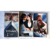 Kit Vhs Duplo + Cd Com A Trilha Sonora Do Filme Titanic