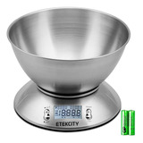 Bascula Cocina Etekcity Tazon Extraible Acero Inoxidable 5kg