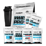 Combo Whey Protein +2 Pre Treino Creatina Gh Cafeína Bcaa