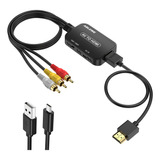 Ablewe Convertidor Rca A Hdmi, Convertidor Av A Hdmi Con Ca.