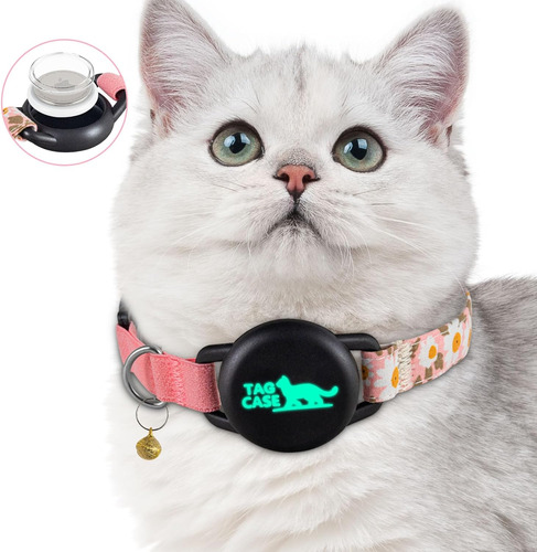 Collar De Gato Con Soporte Para Collar Reflectante Con Gps P