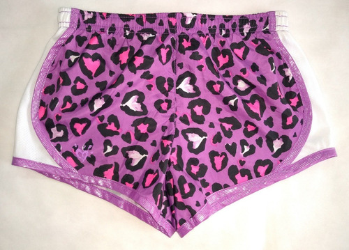 Short Justice De Niña Talle 8 Color Lila Animal Print