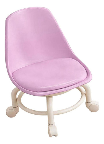 Silla Con Asiento De Ruedas Taburete De Pedicura Rosa