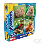 Set 4 Puzzle Mascotas Dactic 72 Pzas