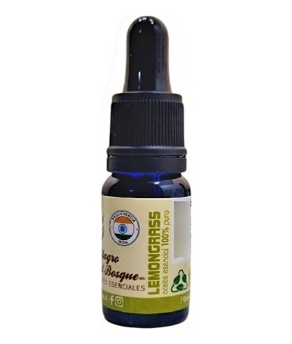 Aceite Esencial Lemongrass  10 Ml 100% Puro Y Concentrado