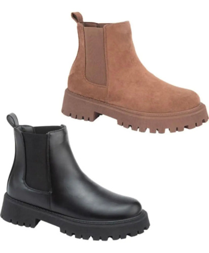 Bota Chelsea Kit 2 Pares Suela Track Ajuste Elástico 1226322