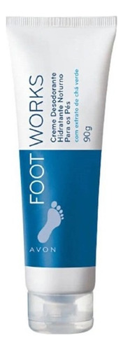 Avon Foot Works Creme Hidratante Noturno Para Os Pés 90g