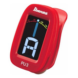 Ibanez Pu3-rd  Afinador Cromático En Color Rojo