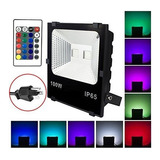 100w Rgb Llevo Luces De Inundacion, Cambio De Color Al Aire