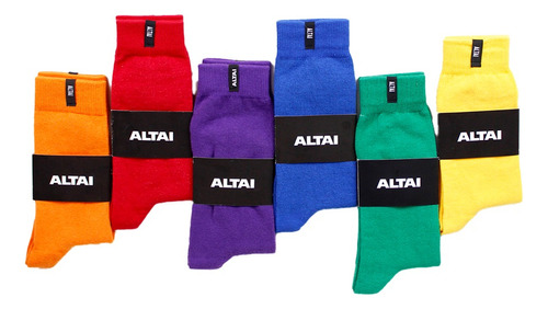 Pack Meias Basicas Colors Claras Altai